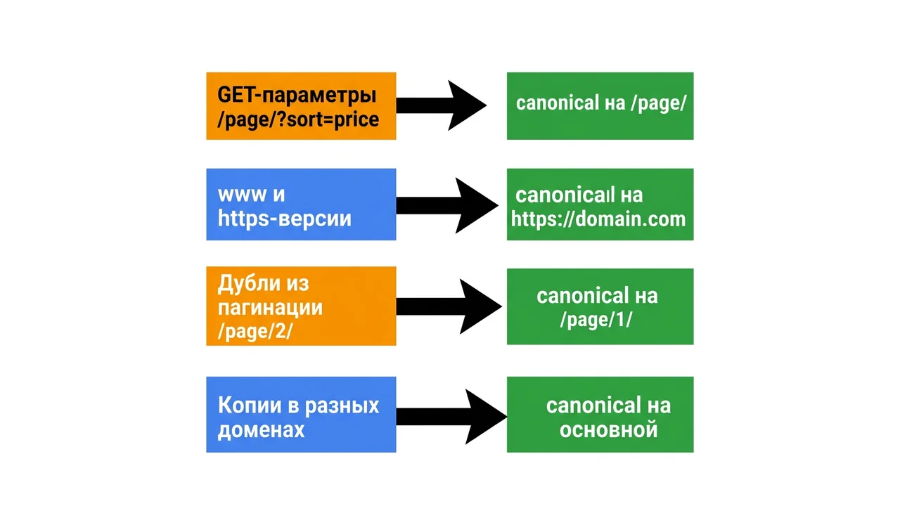 Четыре случая применения canonical URL