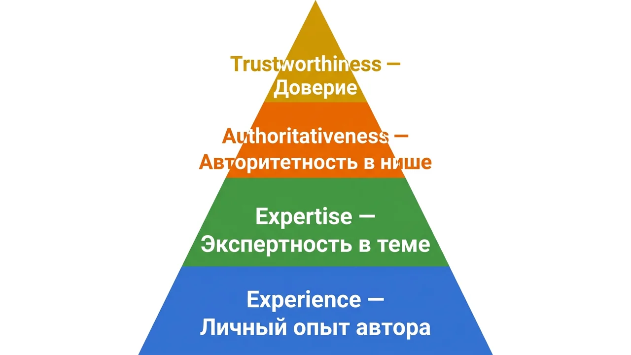 Пирамида E-E-A-T: от опыта до доверия