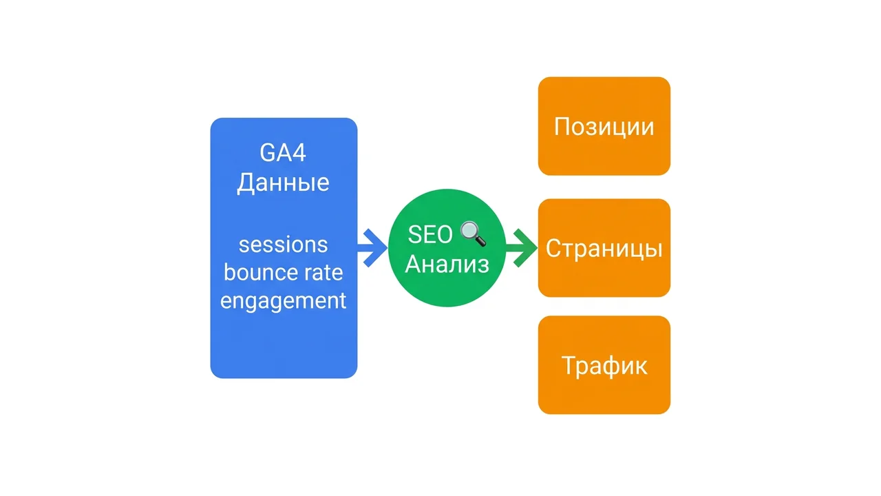 GA4 данные в SEO: от сессий к анализу позиций и трафика