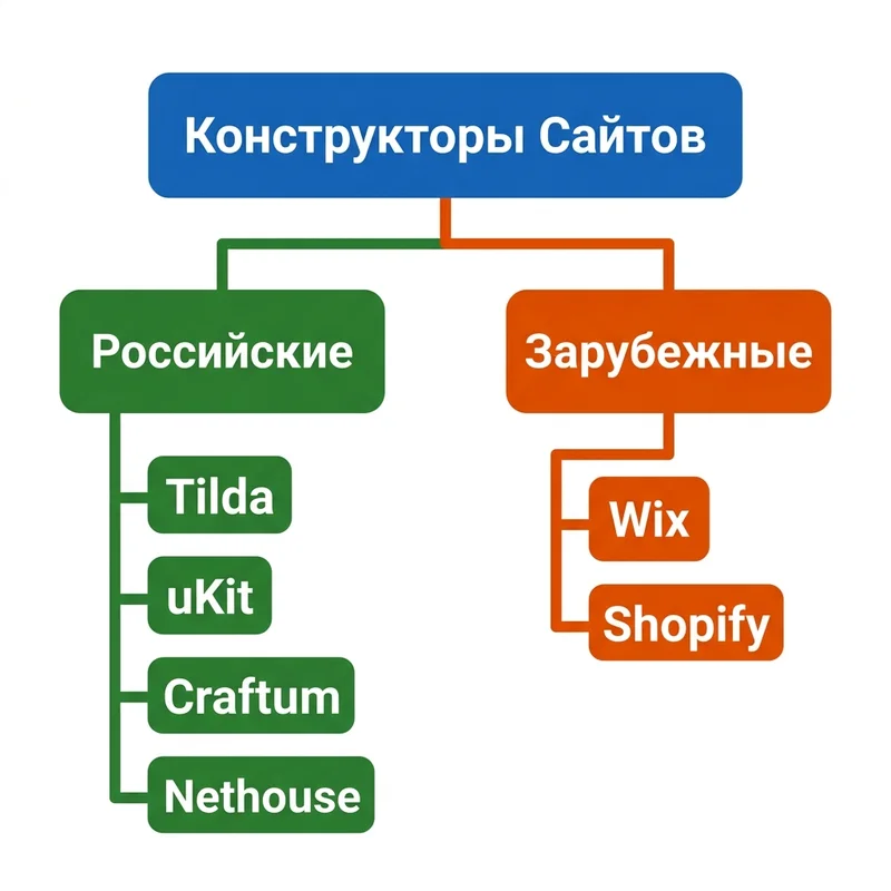 Классификация конструкторов сайтов: российские и зарубежные платформы