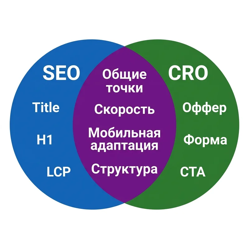 Пересечение SEO и CRO: общие точки оптимизации лендинга