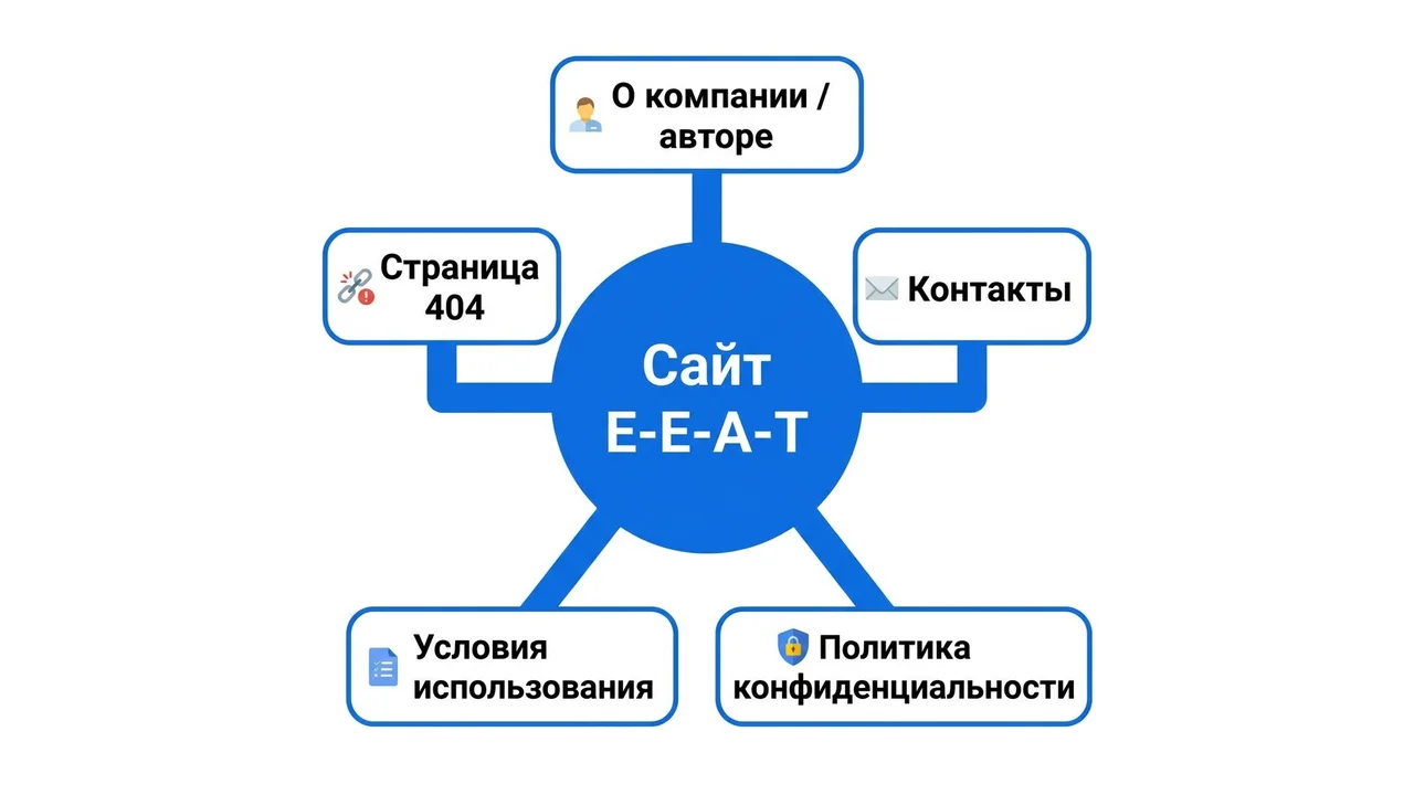Обязательные страницы сайта для E-E-A-T и SEO
