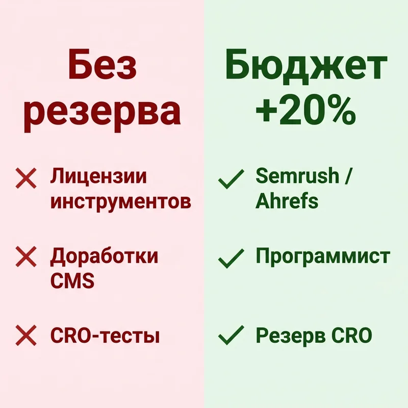 Пошаговый алгоритм расчёта бюджета на SEO-продвижение