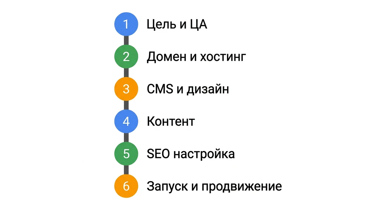 6 шагов создания сайта: от цели до запуска